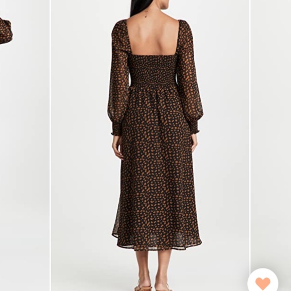 OPT Shopbop smocked midi maxi dress - Picture 3 of 5